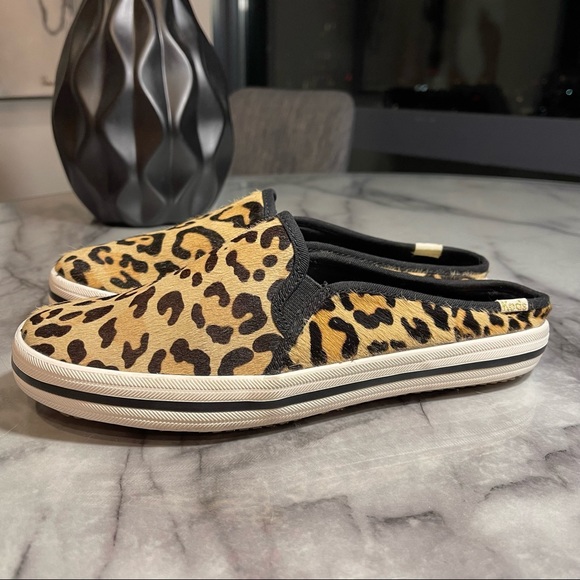 Keds by Kate Spade New York double decker leopard mules - Picture 1 of 7